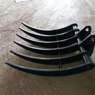 China 6 dientes 10-13 Ton Excavator Root Rake For Deawoo DH100 DH130 DH150 en venta