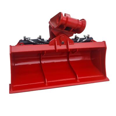 China 0.1-0.8m3 graafwerktuig Tilt Bucket For Hyundai R55 R80 R120 R150 Te koop