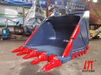 China Hardox400 Heavy Duty Rock Bucket 4.3cbm Built To Withstand Heavy Loads for sale