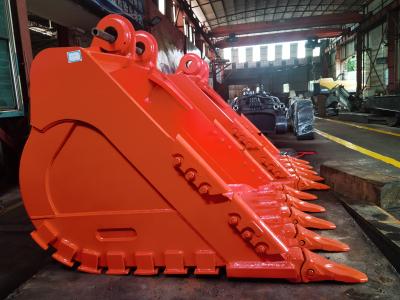 China 20-90 Ton Excavator Rock Bucket NM450+Q355B OEM Heavy Duty for sale