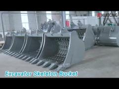 Sifting Excavator Skeleton Bucket 8m3 Alloy High Strength For Bulldozer