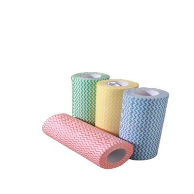 China Viable China Factory Customized Disposable Spunlace Cloth Cleaning Kitchen Nonwoven Fabric for sale