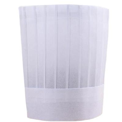 China Non Woven Flat Top Chef Disposable Nonwoven Hat for sale