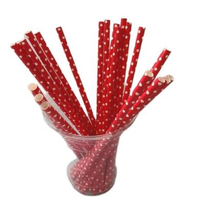 China Factory Price Disposable Eco - Friendly Material Paper Straws For Party for sale