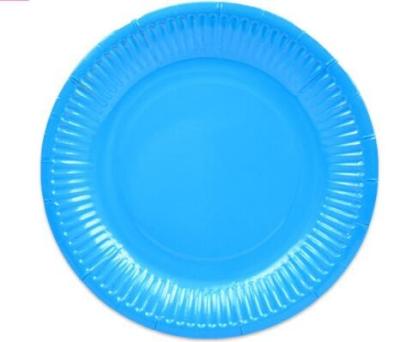 China Disposable Disposable Custom Printed Colored Paper Plate for sale