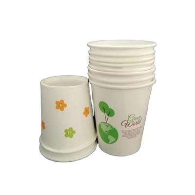 China 100% Eco-friendly Customized New Design White Paper Disposable Cups for sale