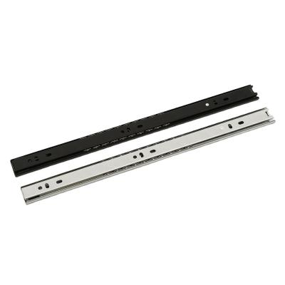 China Modern 27mm Width Two Fold Ball Bearing Slide Rail For Drawer for sale