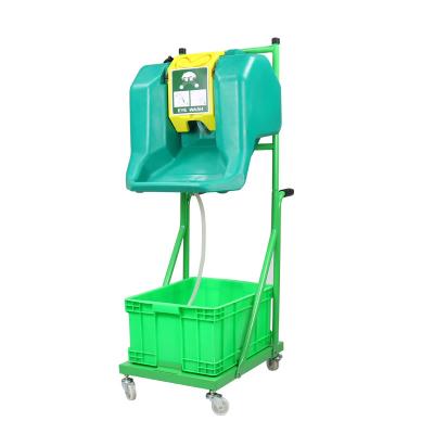 China Portable HDPE 16 Gallons Emergency Eye Drop Station Hot With Cart for sale