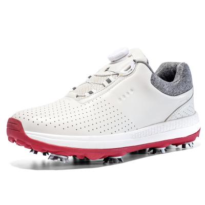 China Wholesale TPR Factory Customized Waterproof Leather Rubber Custom Outsole Golf Shoes for sale