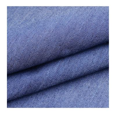 China Antistatic High Quality Stock Indigo Polyester Cotton TC Denim Fabric For Jeans for sale