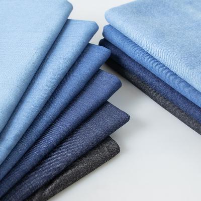 China New Arrival Woven Stretch Polyester Cotton Spandex Jeans Fabrics Shrink-Resistant for sale