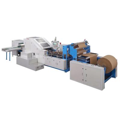 China Hotel Maker Recycle No Rope Flat Square Food Bottom Paper Bag Making Machine for sale