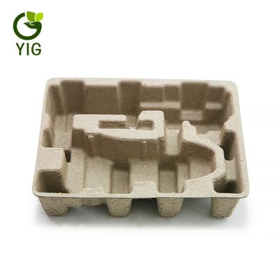 China Biodegradable Degradable Dry Press Pulp Packaging Recycle Molded Paper Pulp Box for sale