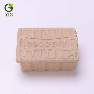 China Biodegradable Pulp Molding Customized Sugarcane Bagasse Paper Box Packaging for sale