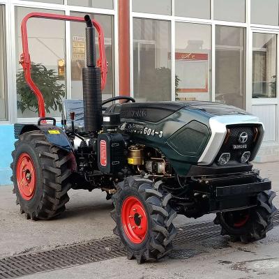 China Building Material Stores Taihong Tractor Machine 50HP 4x4 Wheel Tractor with Backhoe and Front Loader Bucket (TH504) for sale