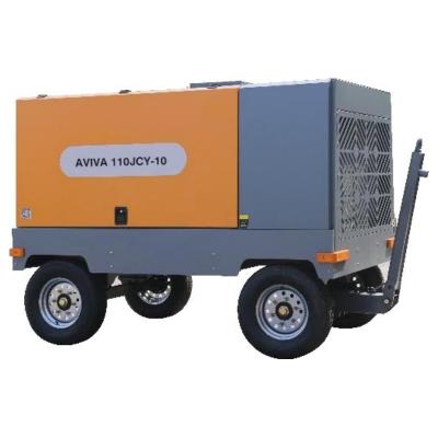 China Air Cooled Engineering, Mining, Coal Mining Applications Diesel Portable Screw Compressors for sale