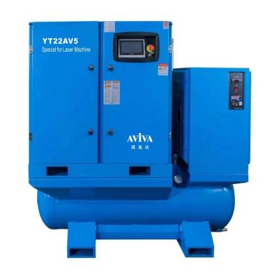 China Air-cooled high quality 15kw integrated air compressor for laser cutting for sale