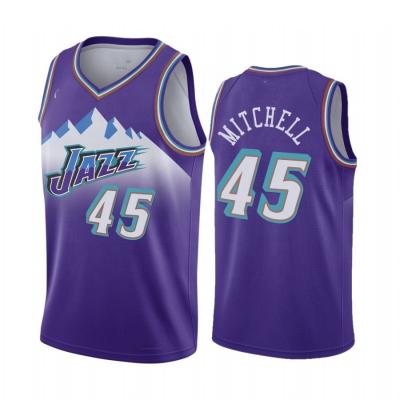 China Latest UTAH Jazz #45 MITCHELL Basketball Jersey Sports Wear 2021-22 City Edition Custom Basketball Uniforms Antibacterial for sale