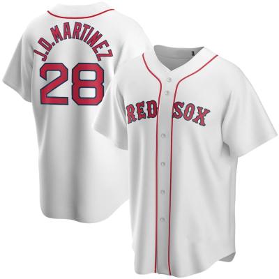 China Breathable Customize Mens Boston City Baseball Jersey #28 J.D. Martinez #9 Williams #5 Hernandez Red Sox White Home Player Name Uniform for sale