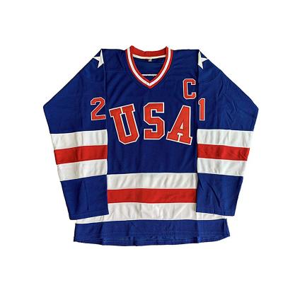 China Shirts & Tops High Quality Vintage Funny Sublimation Embroidered Custom Long Sleeve Mens Ice Hockey Tank Top for sale