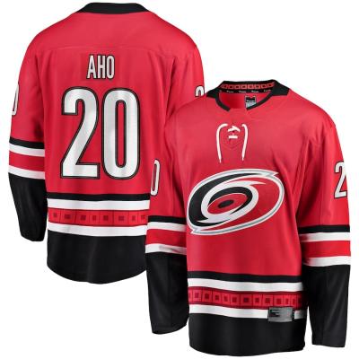 China Shirts & Tops Drop Team Uniform RED 86 Teuvo Teravainen 20 Aho Carolina Hurricanes Stitched Men Ice Hockey Jersey Shipping for sale