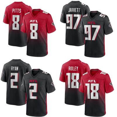 China Wholesale Breathable Atlanta City Pitched Hawk s Team Uniform Red 8 Kyle Pitts 2 Matt Ryan 97 Jarrett Mens American Football Jersey for sale