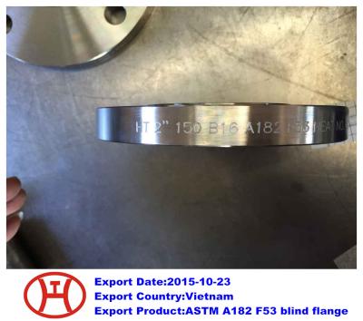 China UNS S32750 2507 1.4410 ASTM A182 F53 blind flange for sale