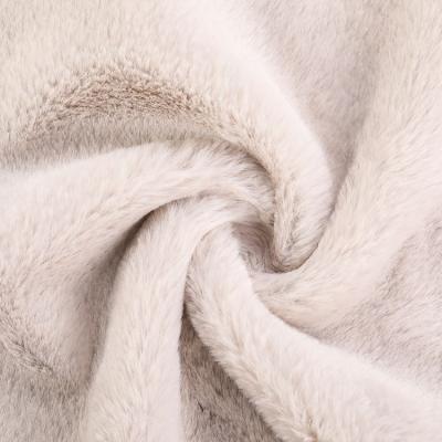 China Toy Soft Faux Rabbit Fur Fabric, Fluffy Imitation Rabbit Fur, Polyester Faux Mink Fur for sale