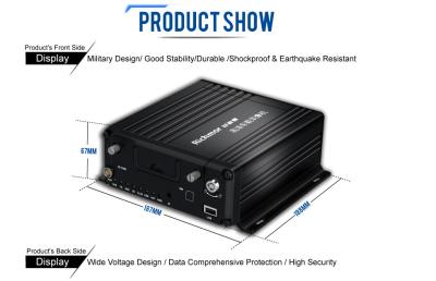 中国 DC 8-36V 8CH AHD IP 4G GPS MDVR 2TB ハードディスク 8CH カービデオ録音 モバイル DVR NVR 販売のため