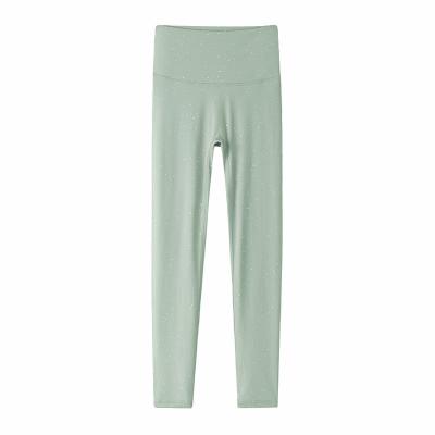 China Breathable Water Warm Up Silver Sweatpants High Waist Yoga Pant For Woman for sale