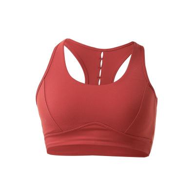 China New Fashion Bra Sports Comfortable Cut Knotted Shockproof Working Bra Breathable for sale