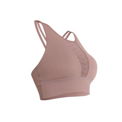 China Beautiful Breathable High Back Breathable High Back Sports Bra Top Neck Bra for sale