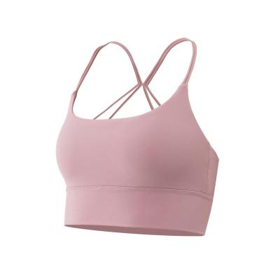 China Good quality new arrivals solid color women fitness sports lounge breathable bra for sale