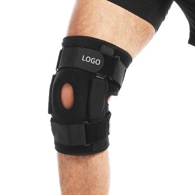 China OK Special Hot Selling Adjustable Cloth Spring Silicone Black Knee Support for sale