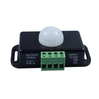 China movement & DC 12V 24V PIR Motion Sensor IR Detector Auto Adjustable Infrared Switch Module Position Sensor For LED Strip Light Lamp for sale