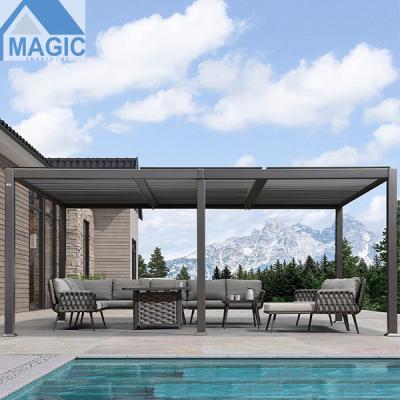 China Easily Assembled Canopy Rainproof Aluminum Outdoor Marquee Aluminum Pergola Furniture Pergola for sale