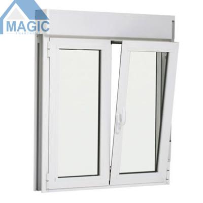 China Magnetic Screen Thermal Break Tilt Tower Aluminum Window With Double Glass Aluminum Window Factory Glass Window for sale