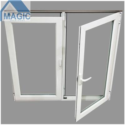 China Magnetic Screen Tilt Tower Window With German Hardware Tilt Tower Window Factory Stained Glass For Home for sale