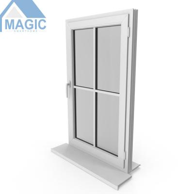 China Double Window Home Aluminum Stained Glass Window Magnetic Casement Screen Factory Glass Window for sale