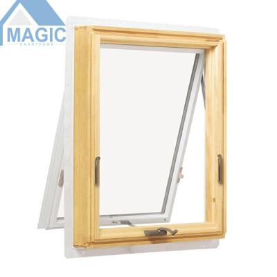 China Magnetic Screen Awning Triple Glass Aluminum Window With Low U Value For Cold Weather Stained Glass Aluminum Window for sale