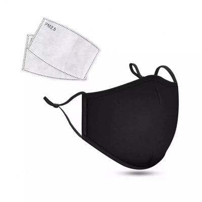 China With Pocket Navy Cotton Mask Cloth Washable Face Masks With Adjustable Strap CUSTOM PROTECTIVE MASK for sale