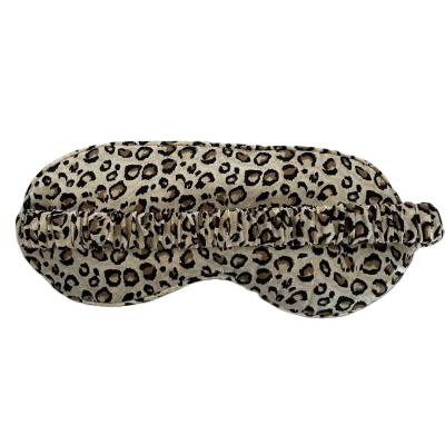 China High Quality 100% Pure Silk Sleep Masks Amazon Leopard Eye Sleep Masks 19mm 22mm 25mm Anti-wrinkle for sale