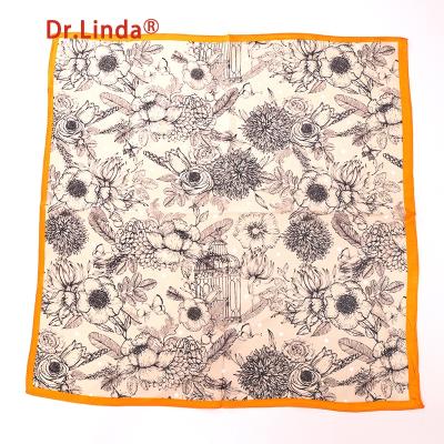 China Designer Women Summer Long Square Scarf Styles Silk Face UV Proof Other Scarves For Women for sale