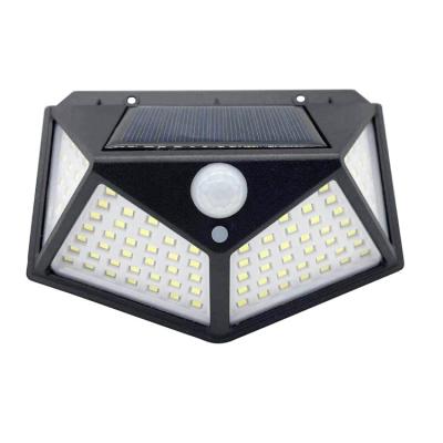 China High Quality Outdoor Solar Waterproof Motion Sensor Light 100 LED Garden Wall Light Solar Garden Light for sale