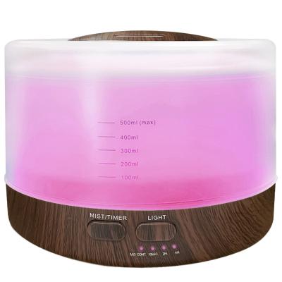 China New Design Household Aromatherapy Essential Oil Humidifier USB Ultrasonic Portable Desktop Diffuser 7 Color Changing Night Light Diffuser for sale