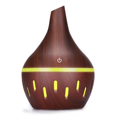 China ABS Portable Lead Changing Mini Wood Grain LED Color Night Light Factory Outlet Color Night Light Humidifier for sale