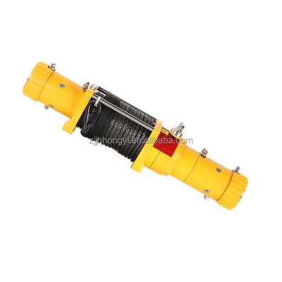 China AUTOMOBILE 17000 lbs. Load Capacity Electric Winch 12V Synthetic Rope Electric Winch For Sale - Twin Motor for sale