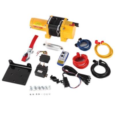 China Mini 4500lb 12v Portable ATV DC Utv Winch / Electric UTV for sale