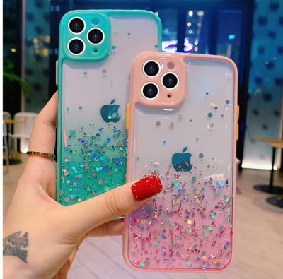 China Original Shockproof Phone Case Eco-friendly Bling Pink For iPhone 12 Back Cover Cell Phone Protective Case For iPhone11 X XS XR for sale