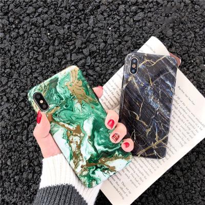 China Vintage Marble Eco-Friendly Case For iPhone XS Max XR XS 6 6S 7 8 Plus IMD Soft Phone Back Cover Cases For iPhone XS Max for sale